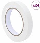 VidaXL Verf Maskertapes 24 pcs Wit 19mm x 50m Papier