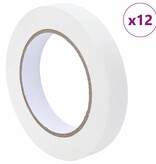 VidaXL Verf Maskertapes 12 pcs Wit 19mm x 50m Papier