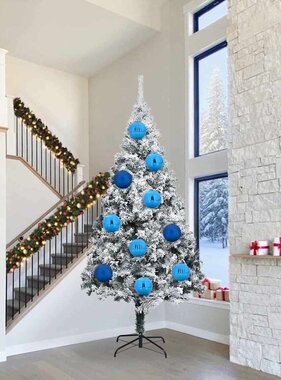 VidaXL Kerstbal Set 3 pcs Blauw