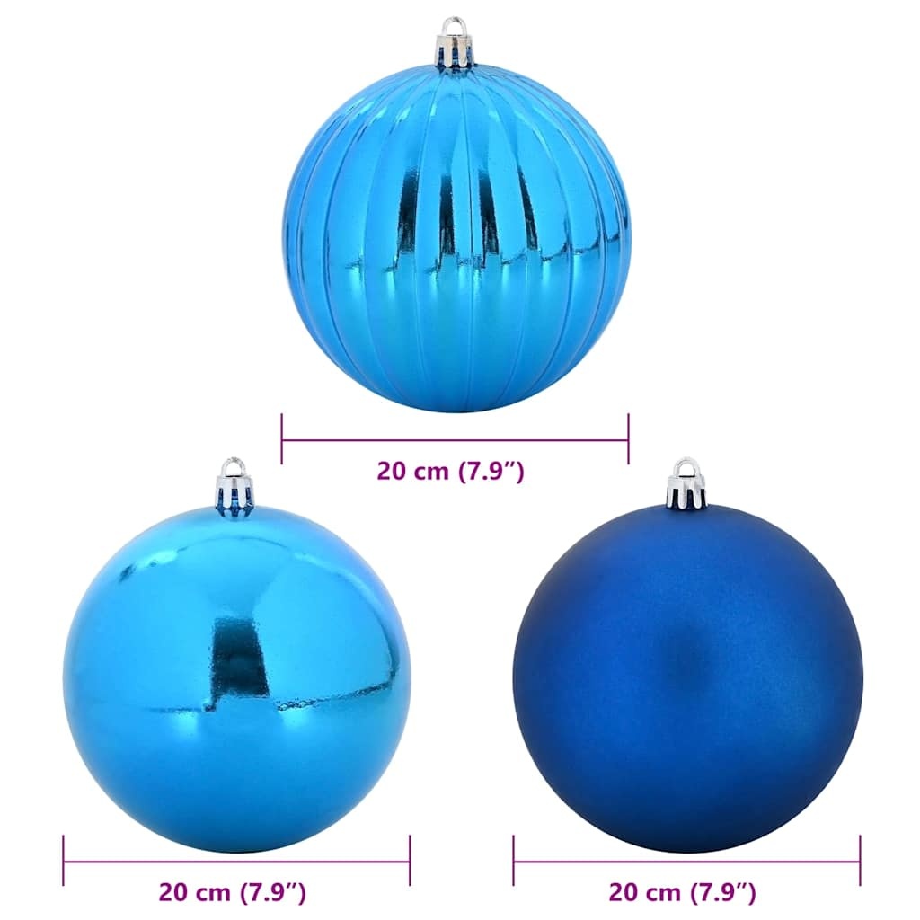 VidaXL Kerstbal Set 4 pcs Blauw