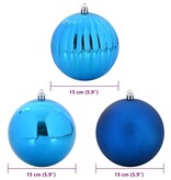 VidaXL Kerstbal Set 9 pcs Blauw