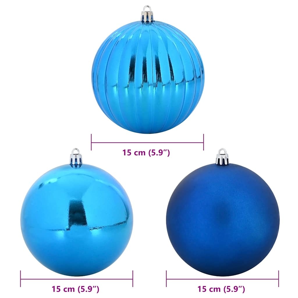VidaXL Kerstbal Set 9 pcs Blauw