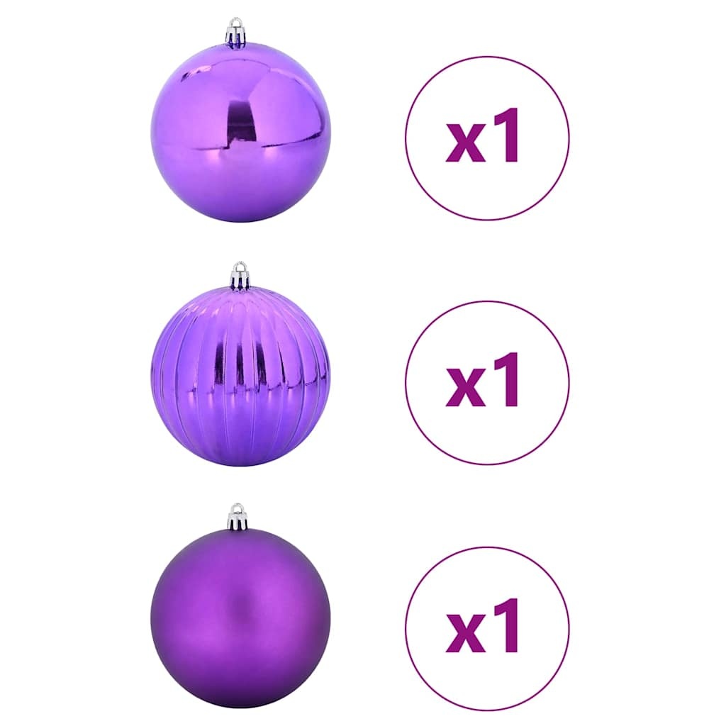VidaXL Kerstbal Set 3 pcs Lila