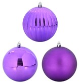 VidaXL Kerstbal Set 9 pcs Lila