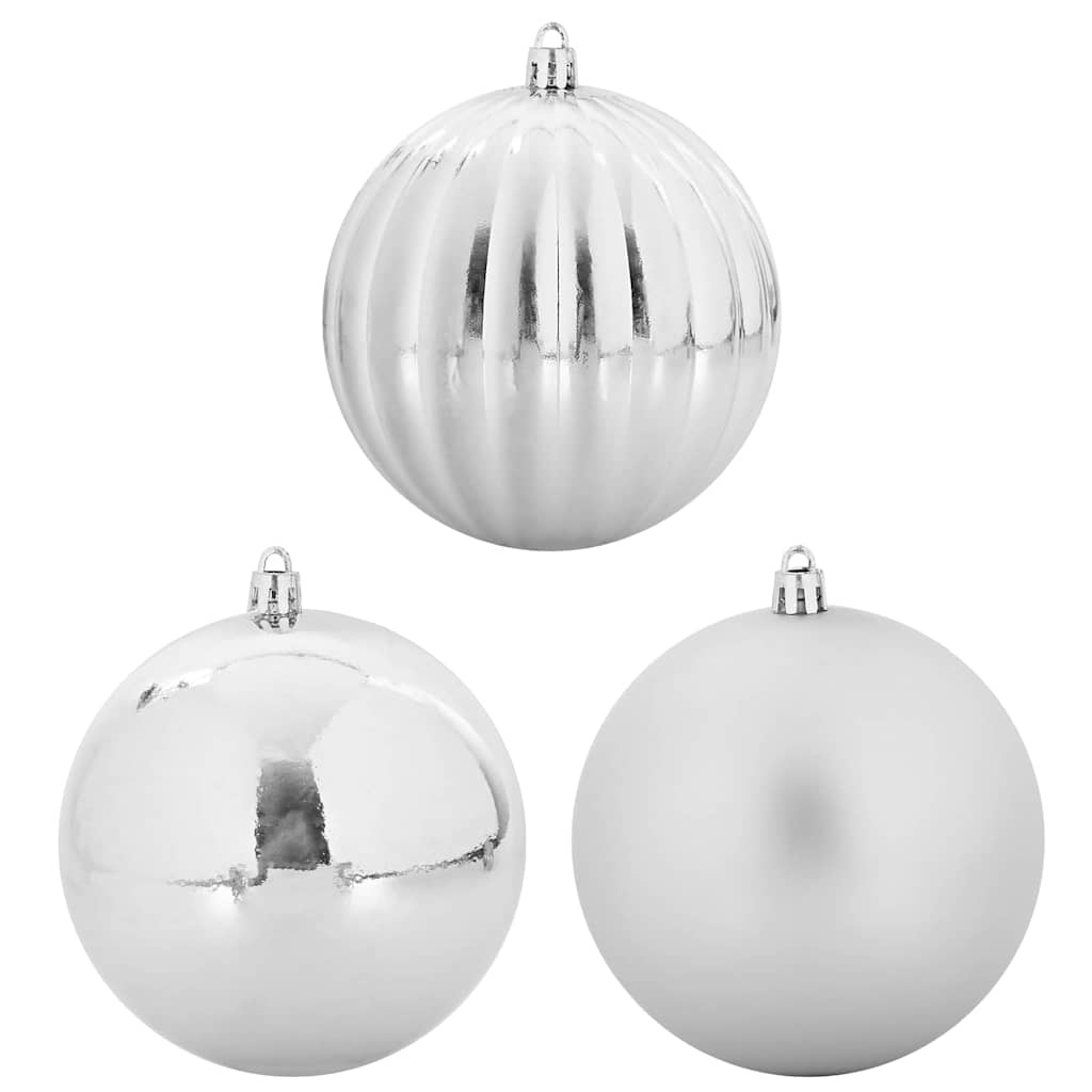 VidaXL Kerstbal Set Anders 3 pcs Zilver Ø 25 cm