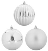 VidaXL Kerstbal Set 4 pcs Zilver