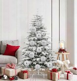 VidaXL Kerstbal Set 9 pcs Zilver