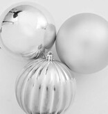 VidaXL Kerstbal Set 9 pcs Zilver