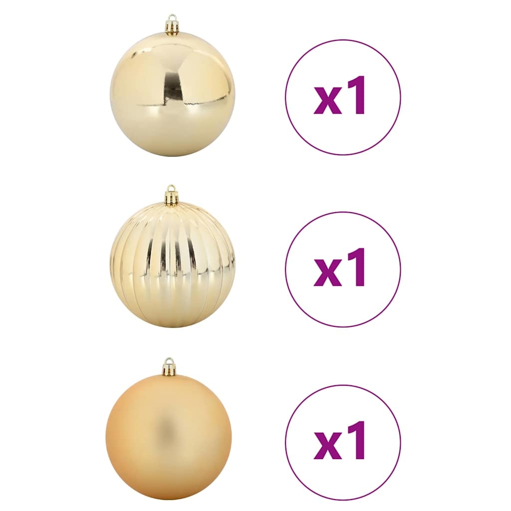 VidaXL Kerstbal Set 3 pcs Goud