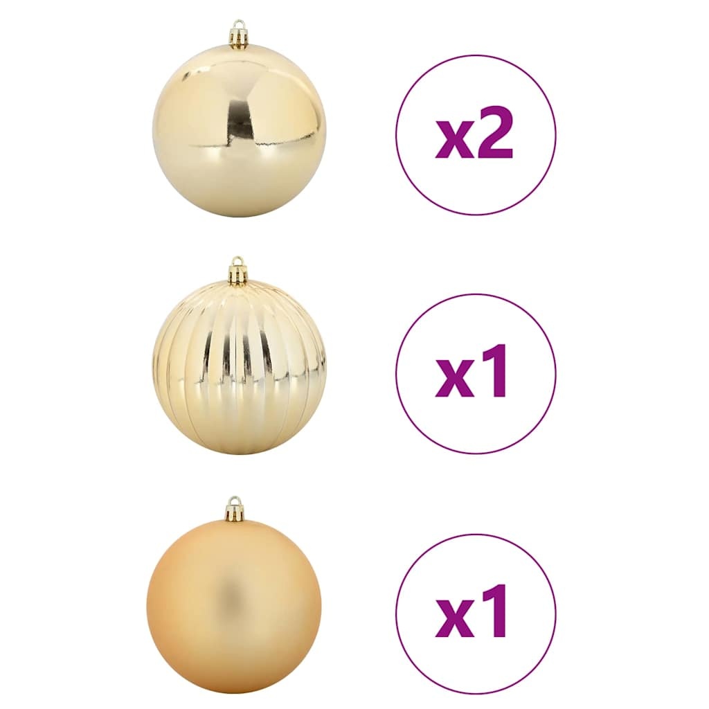 VidaXL Kerstbal Set 4 pcs Goud