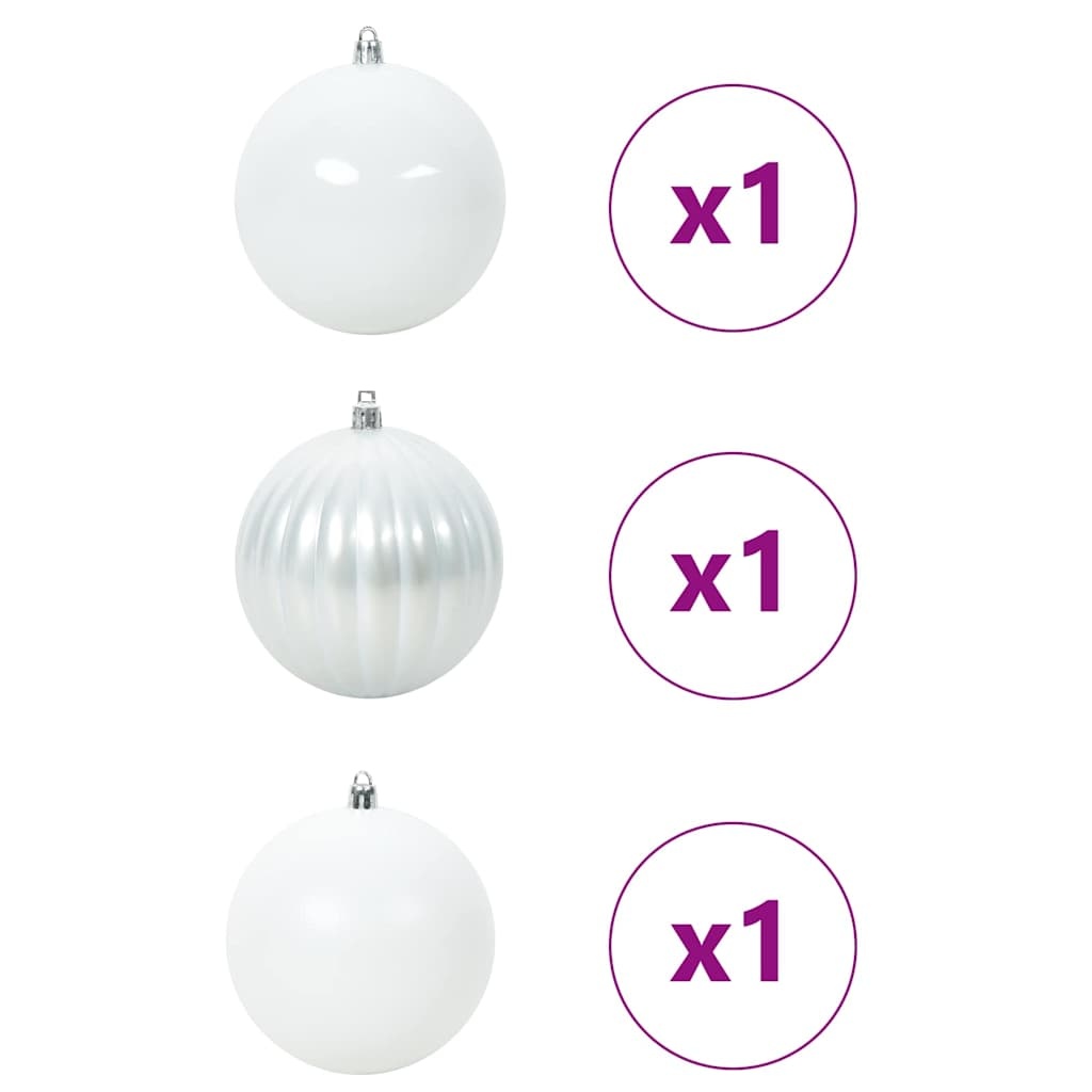 VidaXL Kerstbal Set 3 pcs Wit
