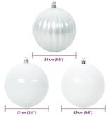 VidaXL Kerstbal Set 3 pcs Wit