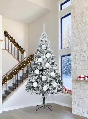 VidaXL Kerstbal Set 4 pcs Wit