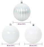 VidaXL Kerstbal Set 4 pcs Wit