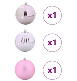 VidaXL Kerstbal Set 3 pcs Roze