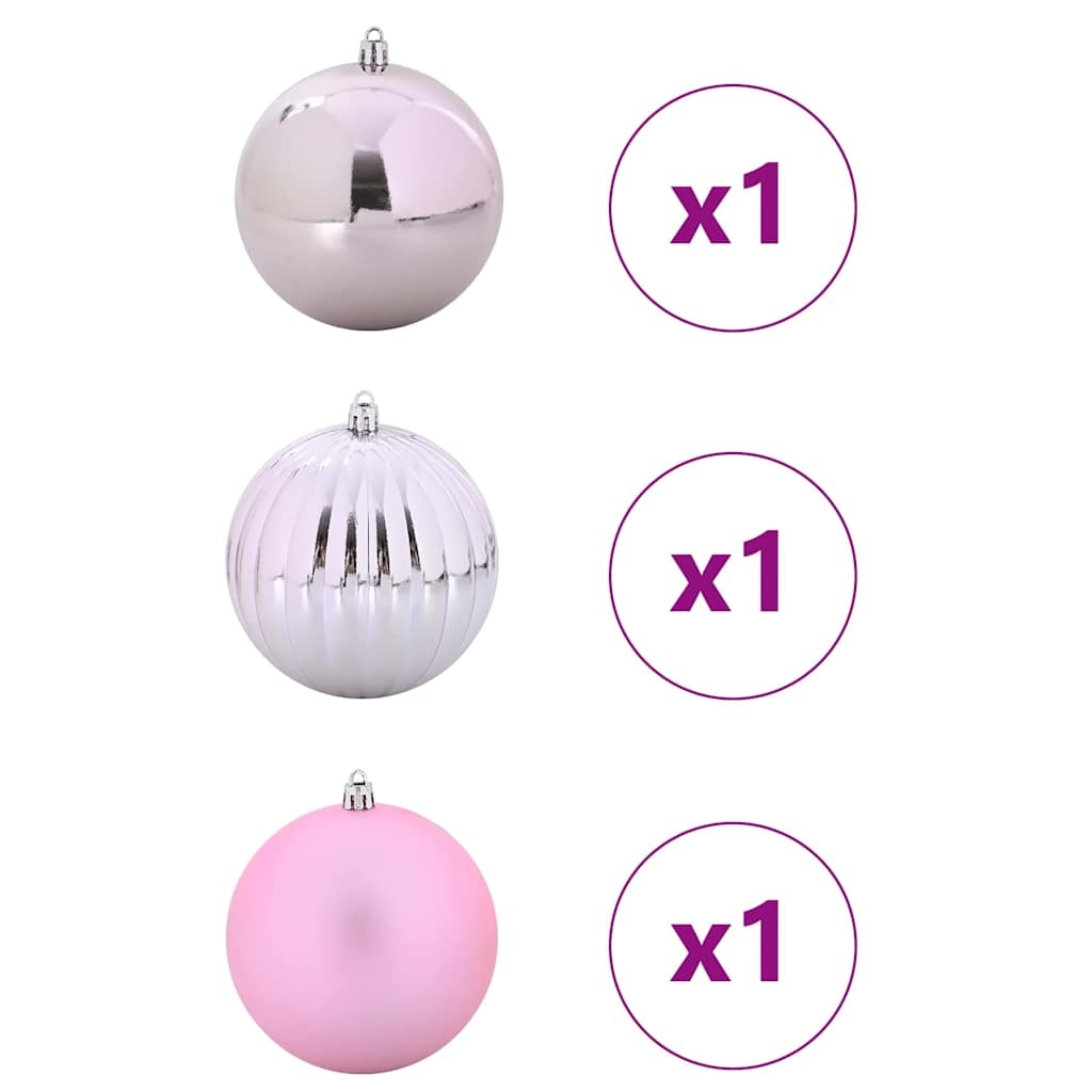 VidaXL Kerstbal Set 3 pcs Roze