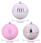 VidaXL Kerstbal Set 9 pcs Roze