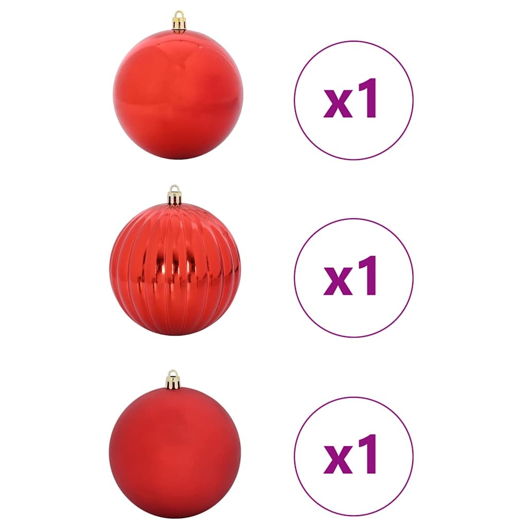 VidaXL Kerstbal Set 3 pcs Rood