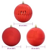 VidaXL Kerstbal Set 3 pcs Rood