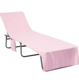 VidaXL Ligbedhanddoeken 2 pcs Roze 210 x 75 cm Polyester en Polyamide