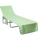 VidaXL Ligbedhanddoeken 2 pcs Groen 210 x 75 cm Polyester en Polyamide