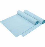 VidaXL Ligbedhanddoeken 2 pcs Blauw 210 x 75 cm Polyester en Polyamide