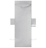 VidaXL Ligbedhanddoeken 2 pcs Grijs 210 x 75 cm Polyester en Polyamide