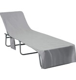 VidaXL Ligbedhanddoeken 2 pcs Donkergrijs 210 x 75 cm