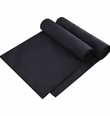 VidaXL Ligbedhanddoeken 2 pcs Zwart 210 x 75 cm Polyester en Polyamide