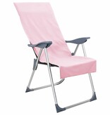 VidaXL Buiten Stoel Handdoeken 2 pcs Roze 130 x 60 cm