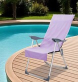 VidaXL Buiten Stoel Handdoeken 2 pcs Paars 130 x 60 cm