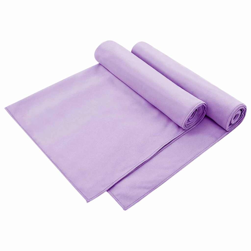 VidaXL Buiten Stoel Handdoeken 2 pcs Paars 130 x 60 cm