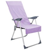 VidaXL Buiten Stoel Handdoeken 2 pcs Paars 130 x 60 cm