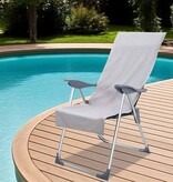 VidaXL Buiten Stoel Handdoeken 2 pcs Grijs 130 x 60 cm