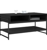 VidaXL Salontafel 90x50x45 cm bewerkt hout zwart