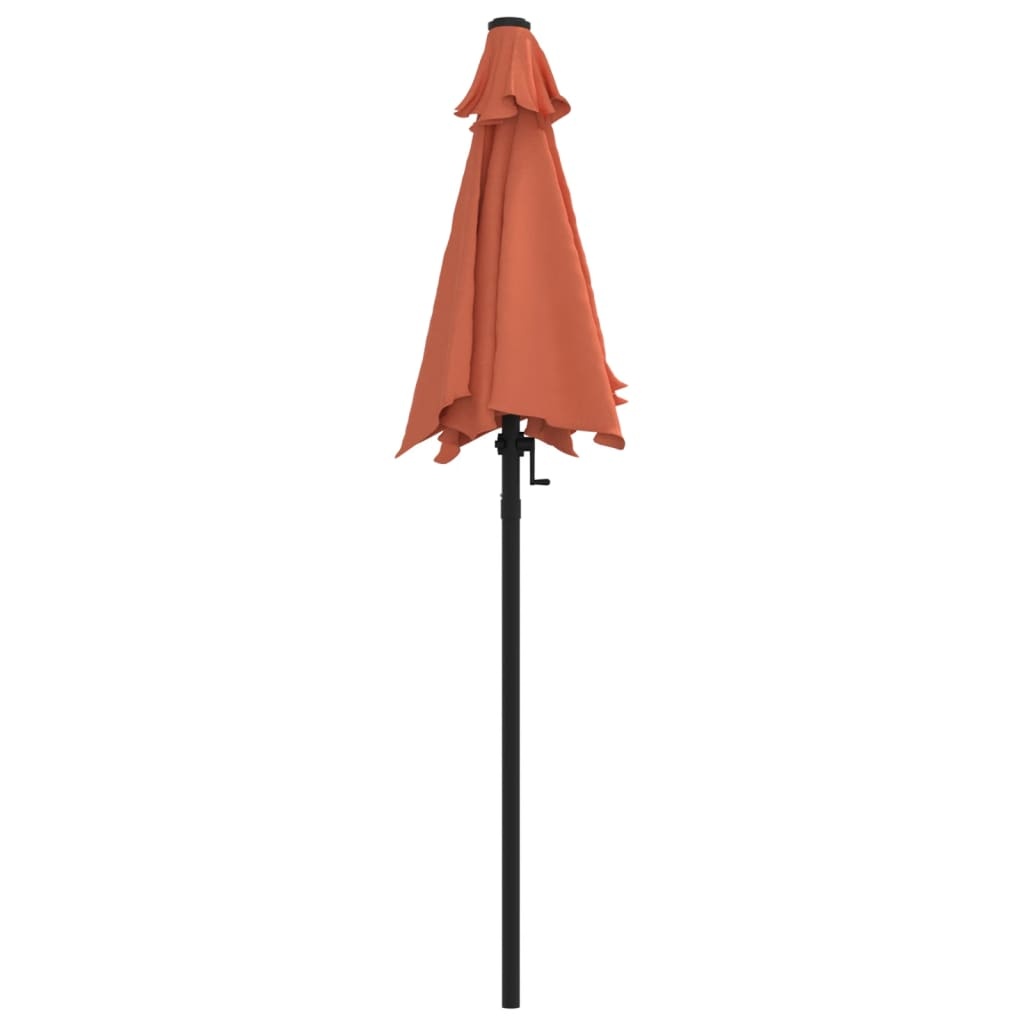 VidaXL Parasol 200x224 cm aluminium terracotta