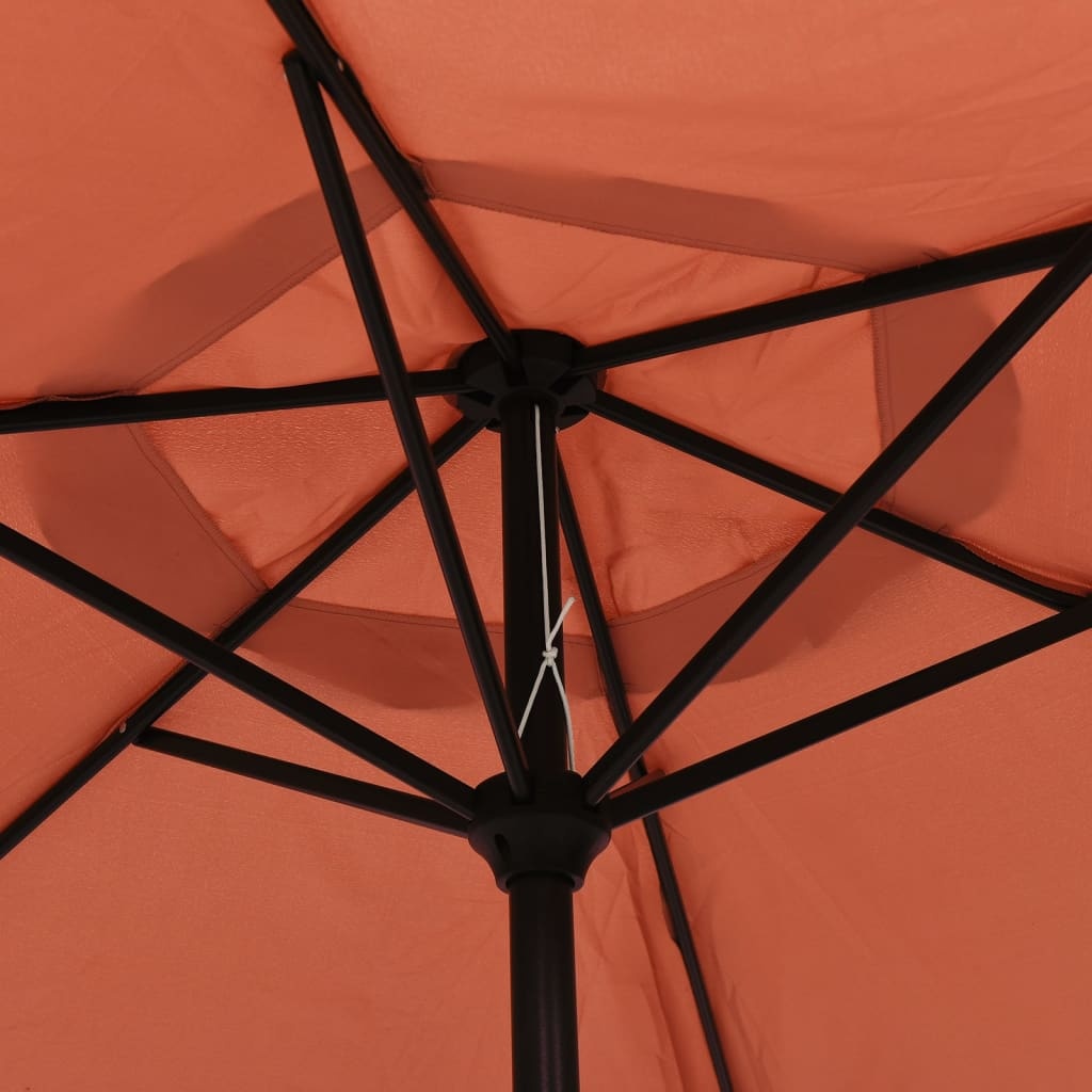VidaXL Parasol 200x224 cm aluminium terracotta