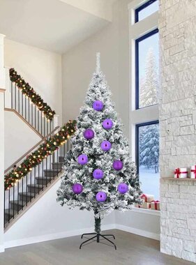 VidaXL Kerstbal Set 4 pcs Lila