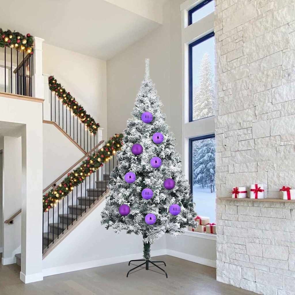 VidaXL Kerstbal Set 4 pcs Lila