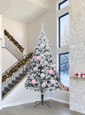 VidaXL Kerstbal Set 4 pcs Roze