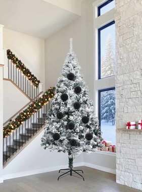 VidaXL Kerstbal Set 4 pcs Zwart