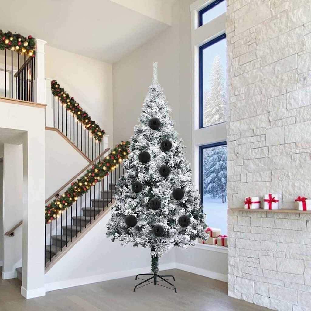 VidaXL Kerstbal Set 4 pcs Zwart