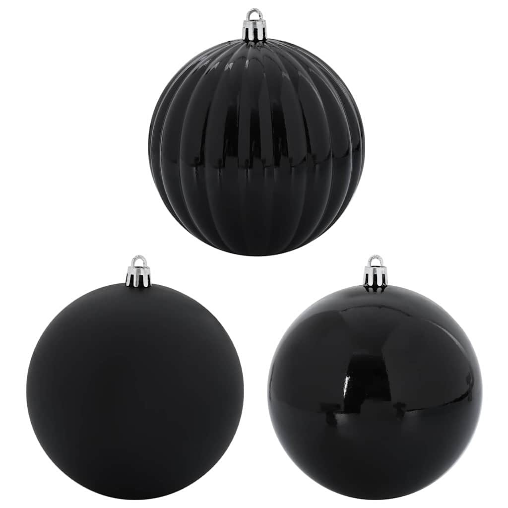 VidaXL Kerstbal Set 4 pcs Zwart