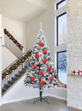 VidaXL Kerstbal Set 4 pcs Rood