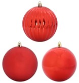 VidaXL Kerstbal Set 4 pcs Rood