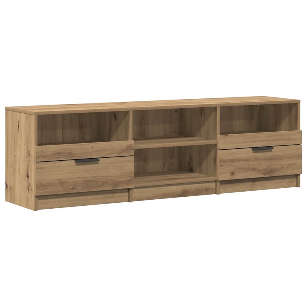 VidaXL Tv-meubel 150x33,5x45 cm bewerkt hout artisanaal eikenkleur