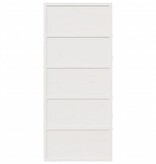 VidaXL Schuifdeur 90x208 cm massief grenenhout wit
