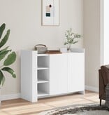 VidaXL Dressoir 100x35x75 cm bewerkt hout wit