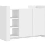 VidaXL Dressoir 100x35x75 cm bewerkt hout wit