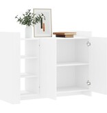 VidaXL Dressoir 100x35x75 cm bewerkt hout wit